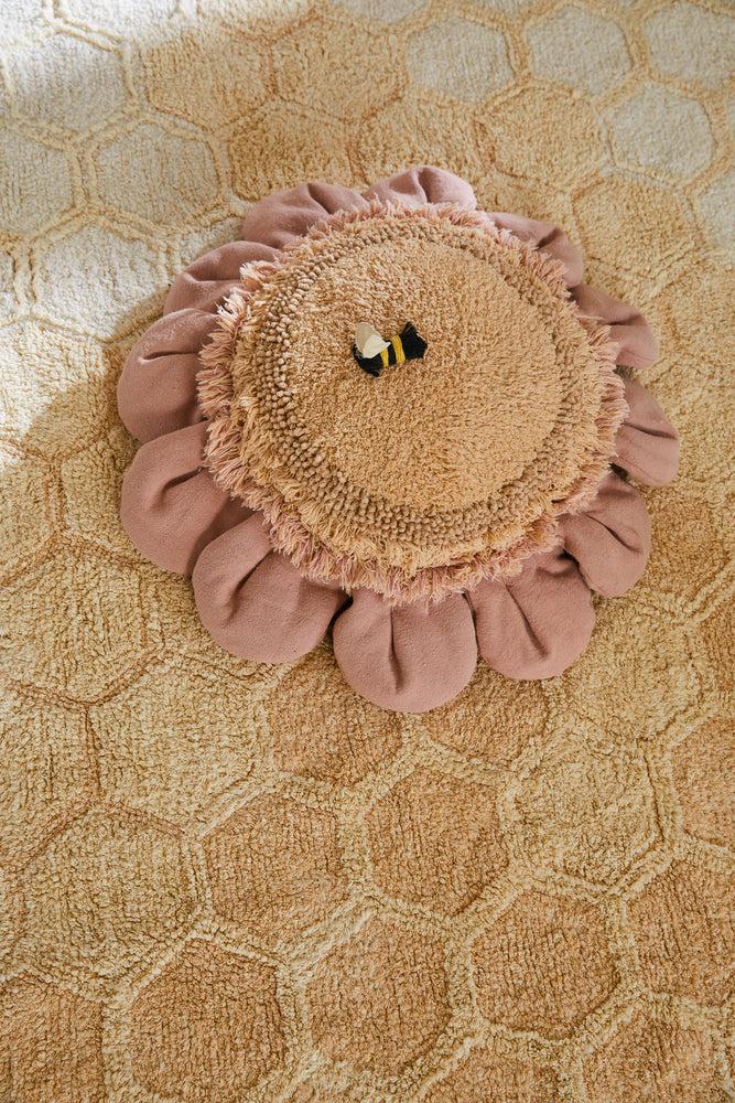 Floor Cushion Pink Daisy