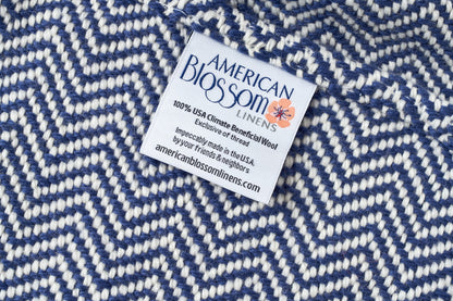 Chevron Pattern Soft Wool Throw Size Blanket