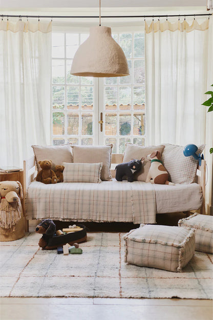 Handloom Puff Blue Sage