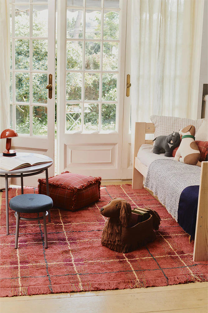 Handloom Puff Mapple Red