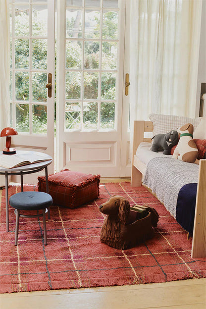 Handloom Puff Mapple Red