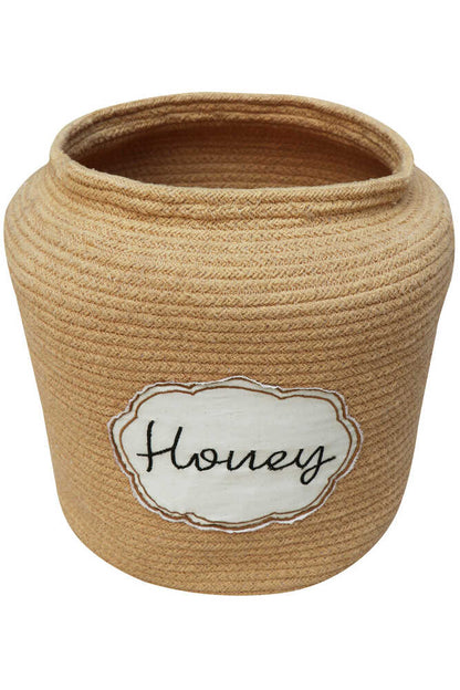Basket Honey Pot
