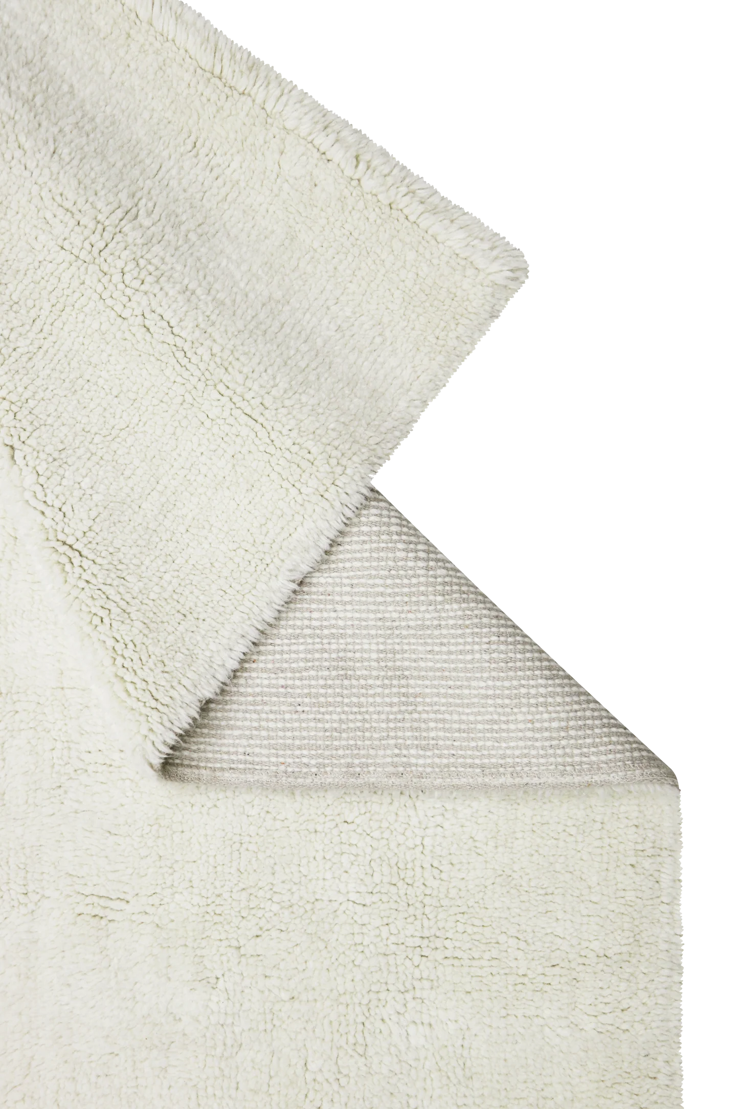 Rectangle Natural Washable Wool Rug